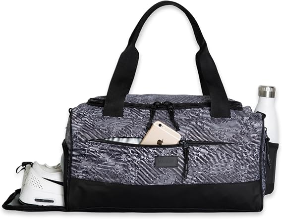 Vooray Boost Small Gym Bag for Women and Men, 23L, Textured Camo