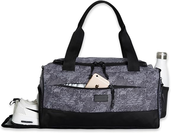 Vooray Boost Small Gym Bag for Women and Men, 23L, Textured Camo