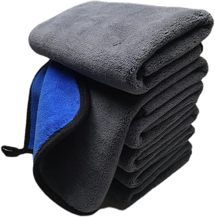 SOFTBATFY Ultrasoft, Large, Thick and Quick Drying Car Microfiber Cleaning Towel 800GSM Polishing Waxing Auto Detailing 