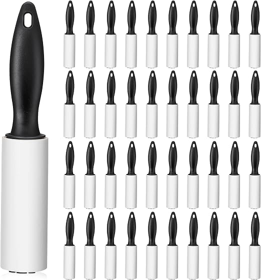 Zhehao 40 Pack Mini Lint Rollers 1200 Sheets Travel Size Lint Removers Portable Roller for Clothes Pet Hair Furniture Co