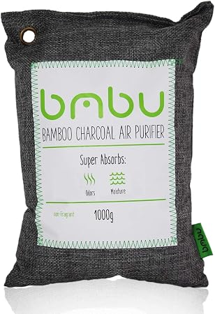 1000g Large Bamboo Charcoal Air Purifier Bag - Car Deodorizer Freshener - Remove Odor and Control Moisture in Your RV, C