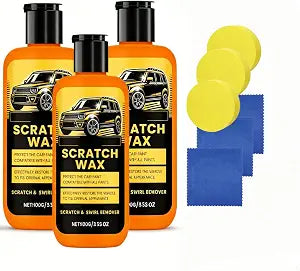 Car Scratch Remover With Wax Rubbing, 2026 New Car Scratch Wax, Multi functional Cars Paint Scratches Remover for Daily 