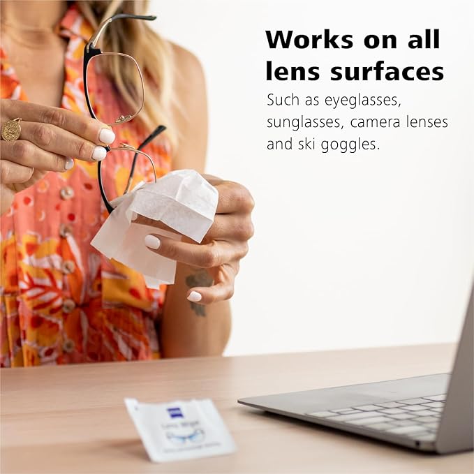 ZEISS Lens Cleaning Kit 2oz Spray + 6 lens wipes + Microfiber Cleaning Cloth
