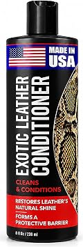 Berkland Exotic Leather Conditioner, 8 fl oz - 3-in-1, Made in the USA