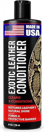 Berkland Exotic Leather Conditioner, 8 fl oz - 3-in-1, Made in the USA