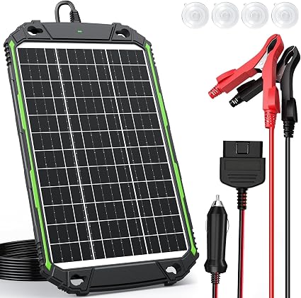 Sun Energise 15W 12V Solar Battery Charger & Maintainer PRO, Built-in Smart MPPT Charge Controller, Waterproof 12 Volt S