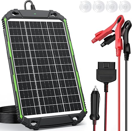 Sun Energise 15W 12V Solar Battery Charger & Maintainer PRO, Built-in Smart MPPT Charge Controller, Waterproof 12 Volt S
