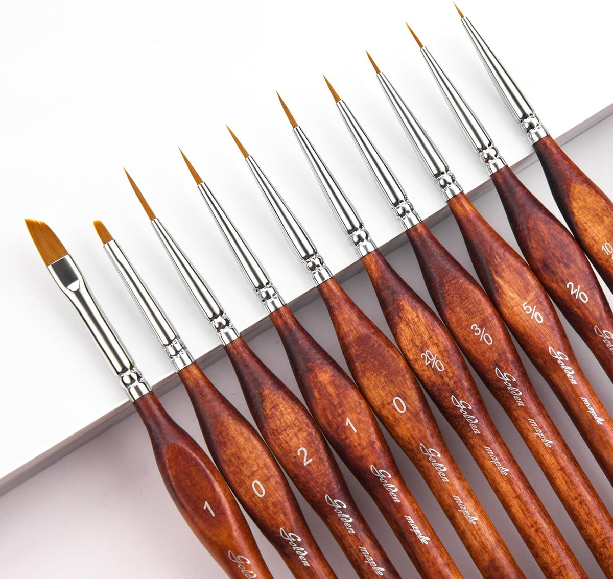 Miniature Model Paint Brushes-10pcs Micro Detail Paint Brush Set,Small Fine Detail Brushes for Acrylic, Oil, Watercolor & Paint by Number,Figurine
