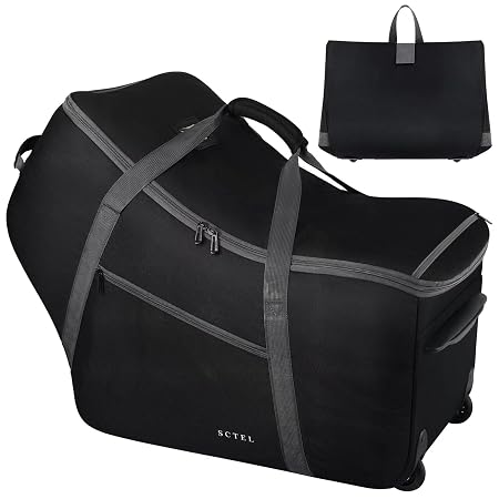 SCTEL Car Seat Travel Bag with Wheels Fits All Nuna Pipa Car Seat and Base