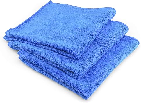 EZAUTO WRAP 3 pcs Microfiber Cleaning Cloth Towel Rag Car Polishing Scratch Free Ultra Soft Auto Detailing Multi-Purpose