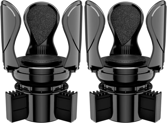 Car Cup Holder Expander, Cup Holder Extender Adapter with Expandable Arm and Adjustable Base, Compatible with Yeti Ramblers, Hydro Flasks, Stanley, Owala Most Coffee Mugs Bottles & Cups (CUP-2pack)