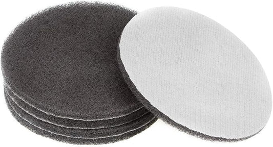 uxcell 5 Inch 1500 Grit Drill Power Brush Tile Scrubber Scouring Pads Cleaning Tool 5pcs