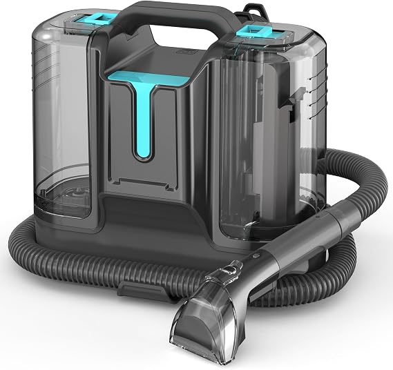 Carpet Cleaner Machine Upholstery - 450W Shampooer Couch Cleaning Portable Vacuum Rug Sofa Car Seat Fabric Mattress Pet 