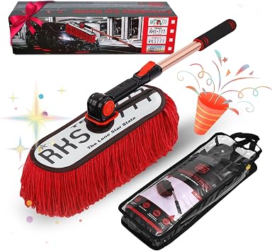 Extendable Car Duster, Long Star Wax Cotton