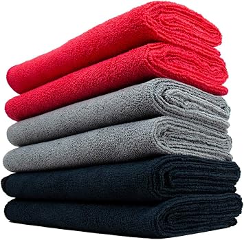 The Rag Company - Car Wash Towel - Professional Microfiber Auto Detailing and Drying Towels, Lint-Free, Streak-Free, Gre