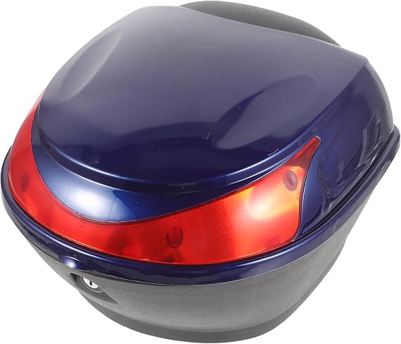 LIOOBO Motorcycle Top Case Scooter Motorcycle Rear Luggage Store Lock Moped Back Tail Storage Car Trunk Motorbike Carrie