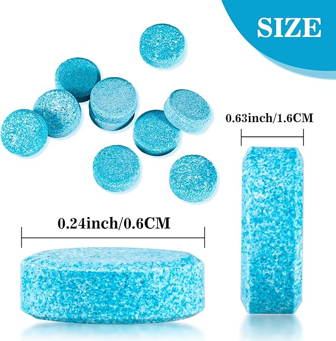Sukh Car Windshield Washer Tablets - Washer Fluid Tablets Glass Cleaner Concentrate Car Windshield Wiper Fluid Car Windshield Cleaner Automotive Glass Cleaner