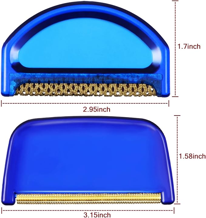 Boao 4 Pieces Sweater Combs to Remove Pilling Sweater Defuzzer Multi-Fabric Shaver and Cashmere Comb Wool Pilling Remover Pills, Fuzz from Clothes(Retro Luxury)