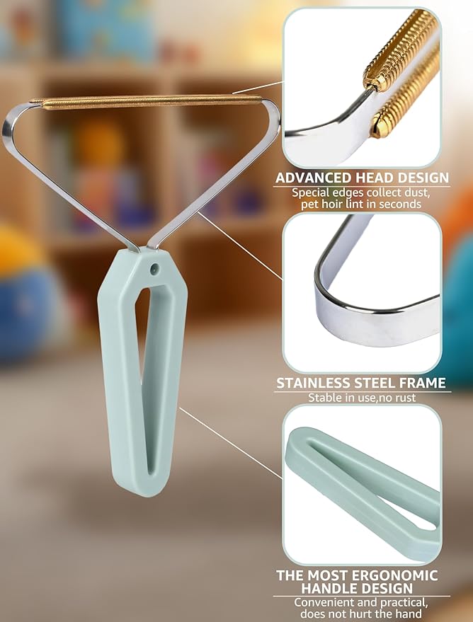 1 PCS Pet Hair Removal Tool, Fuzz Lint from Carpet, Rug, and Furniture – Effective Rake,Scraper,Shaver and Brush – Lint Cleaner and Pro Pet Hair Remover – Ideal for Pet Towers,Couch,Car