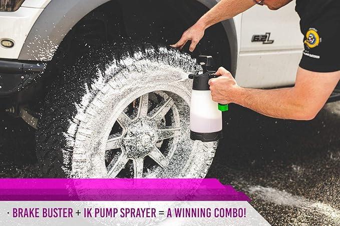 P & S PROFESSIONAL DETAIL PRODUCTS - Brake Buster Wheel and Tire Cleaner - Non-Acid Formula Safe For All Wheel Types, Removes Brake Dust, Oil, Dirt, Light Corrosion - 1 Quart
