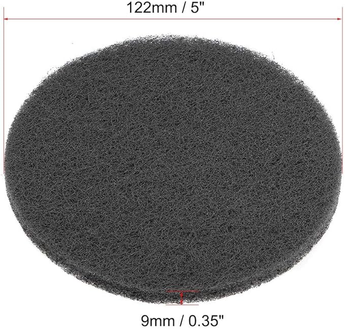 uxcell 5 Inch 1000 Grit Drill Power Brush Tile Scrubber Scouring Pads Cleaning Tool 5pcs