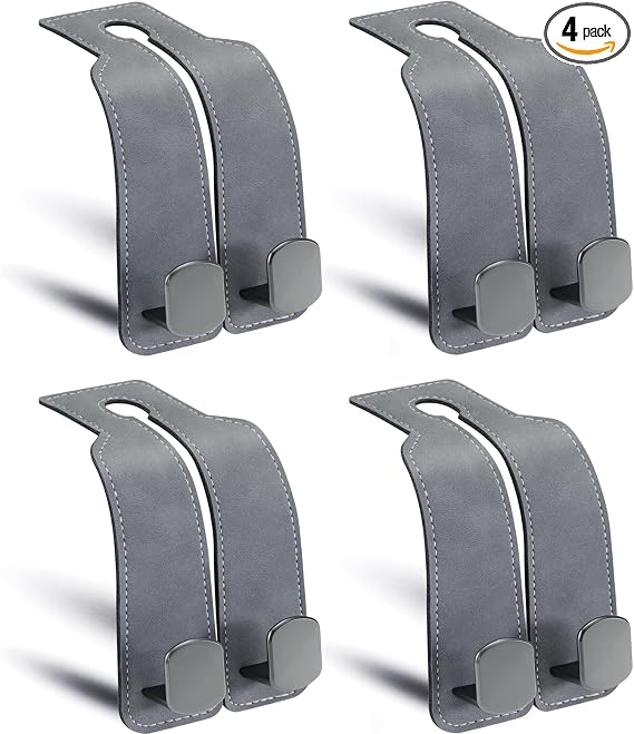 Purse Hook for Car, Thickened Leather Sturdy Metal Purse Holder for Car - Car Hooks for Purses and Bags Cute, Bag Hooks 