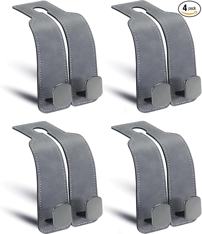 Purse Hook for Car, Thickened Leather Sturdy Metal Purse Holder for Car - Car Hooks for Purses and Bags Cute, Bag Hooks 