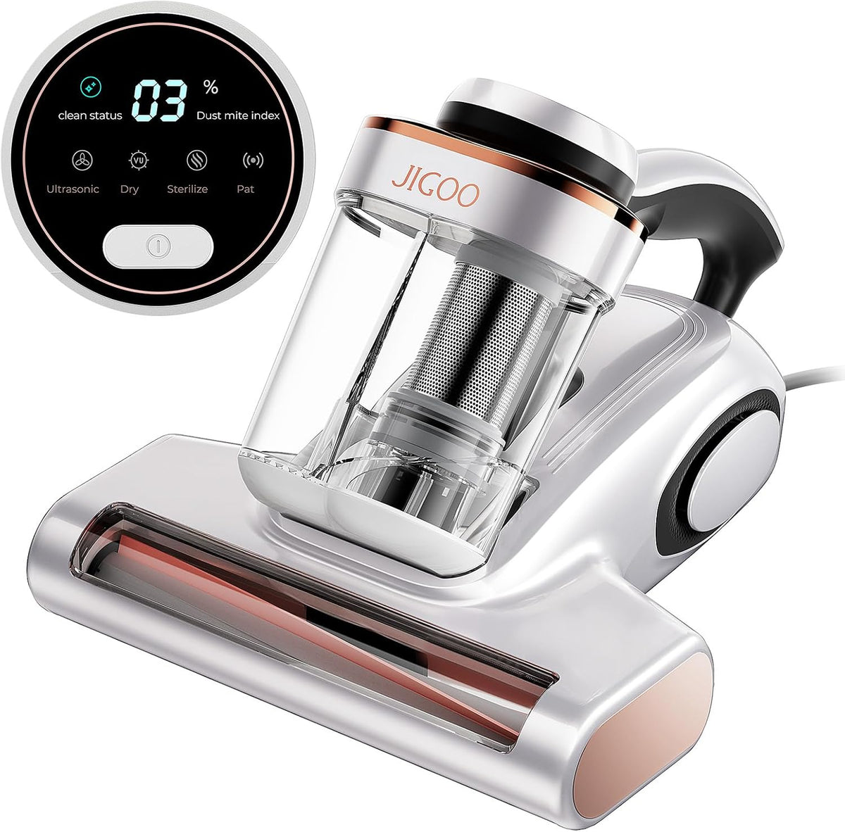 J300 Bed Vacuum Cleaner, Dust Sensor, Pet Hair, UV and Heat, Corded