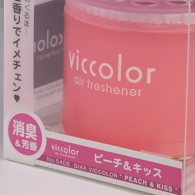 Auto Dynasty VicColor Gel Based Japanese Under-The-Car Air Refresher/Odor Eliminator Can (Peach & Kiss Scented)