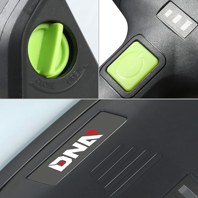 DNA Motoring TOOLS-00219 Cordless Electric Grill Cleaning Scrub Brush Rechargeable with Type-C Charge Cord,Green/Black