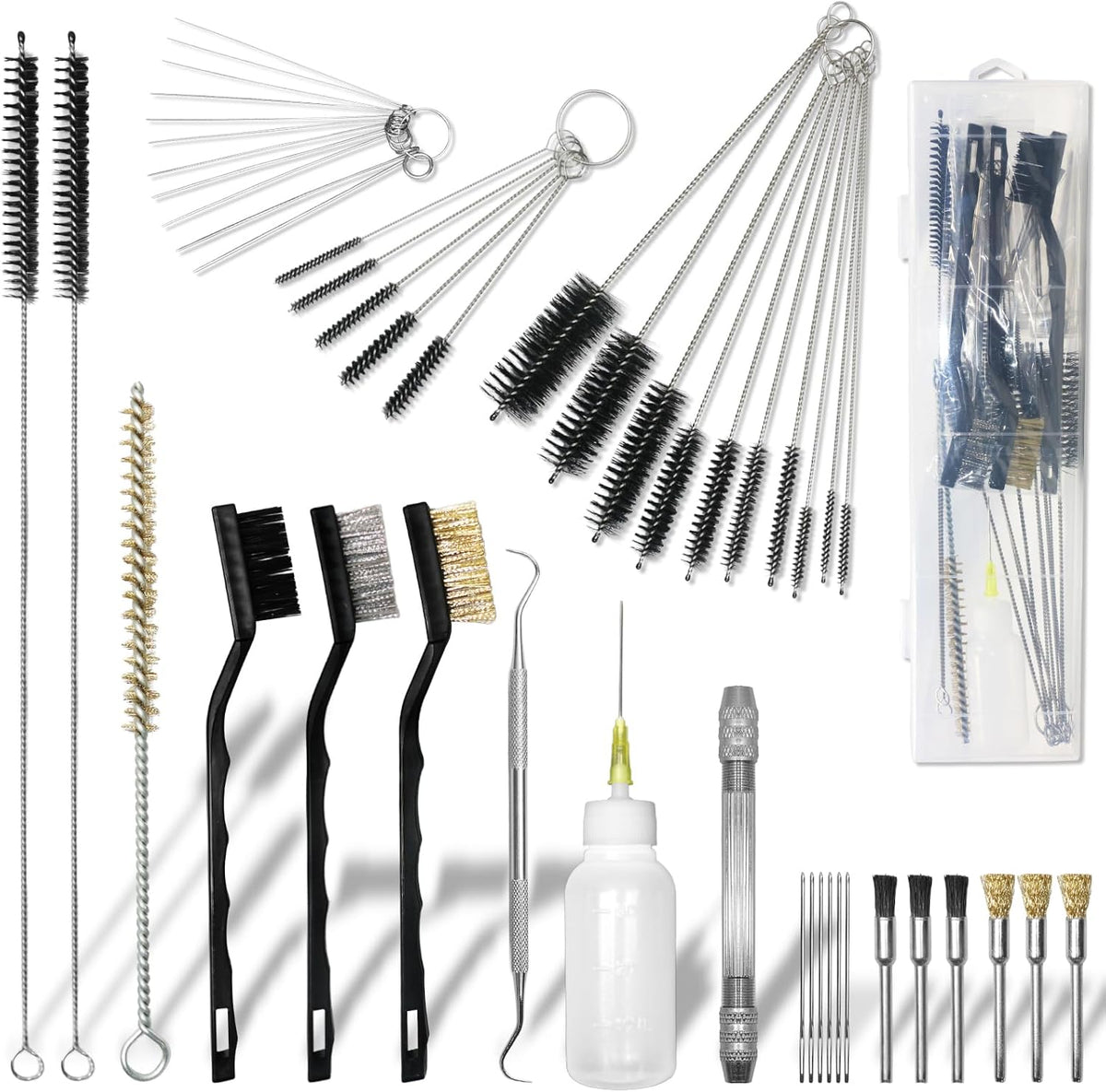 Spray Gun Cleaning Kit, Universal Paint Gun Cleaner Brushes Set, Paint Sprayer Cleaning Kit