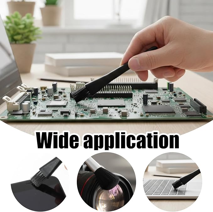 6 Pcs Mini Keyboard Cleaning Brushes Kit, Anti Static Electronic Dust Cleaning Brushes with PP Handle and Nylon Bristles, Keyboards Cleanings Brush for Computer Keyboard and Small Spaces