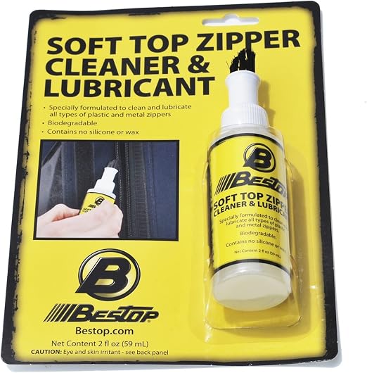 Bestop Zipper Cleaner & Lubricant 1121600 for Soft Top Zippers