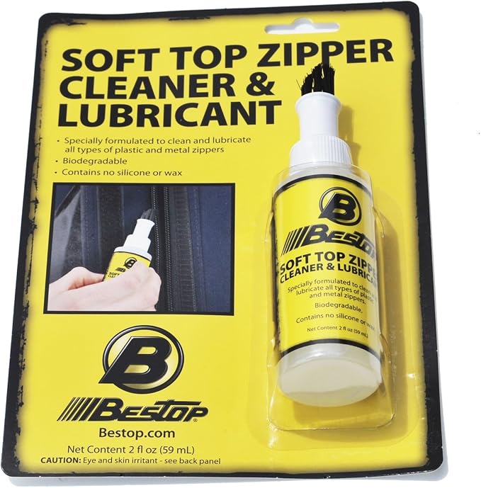Bestop Zipper Cleaner & Lubricant 1121600 for Soft Top Zippers