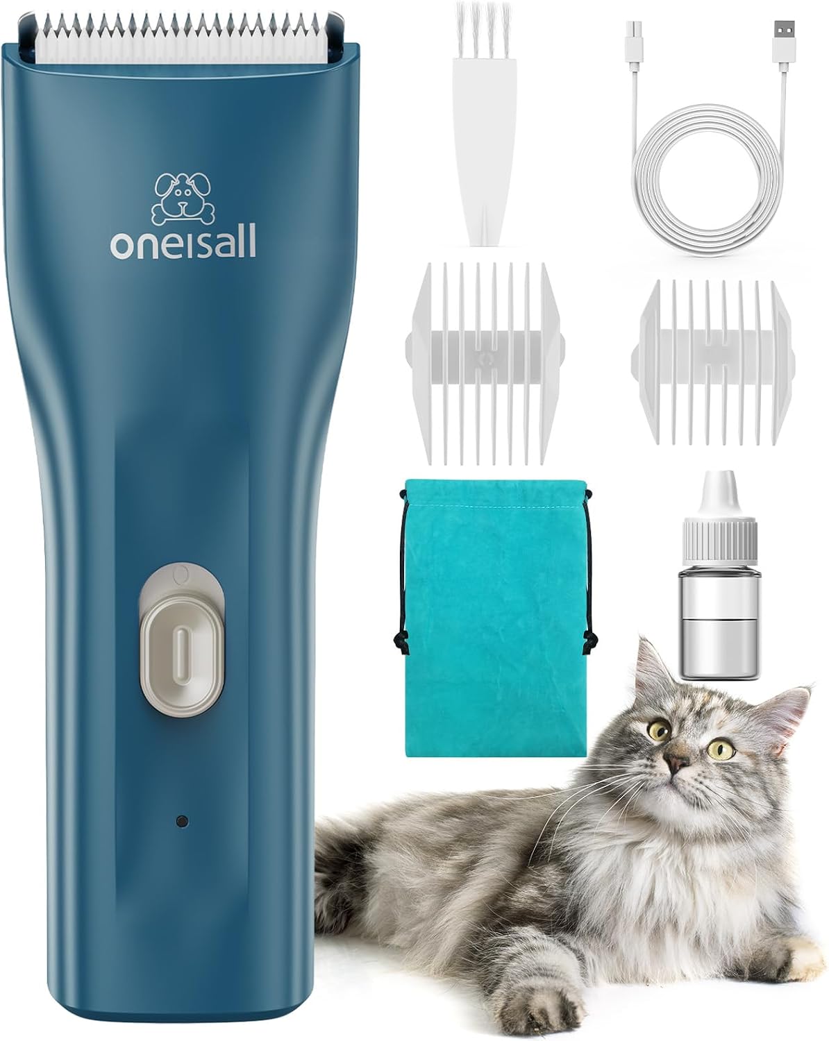Pet Clippers for Cat Matted Hair, Quiet Pet Shaver for Cats