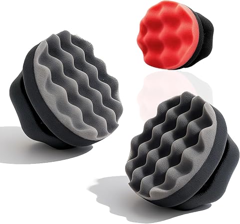 Car Detailing Tire Applicator, Hexagonal Grip Foam Pad for Tire Shine & Tire Cleaner Application, Reusable Car Cleaning 