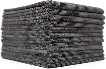 The Rag Company - All-Purpose Microfiber Terry Cleaning Towels - Commercial Grade, Highly Absorbent, Lint-Free, Streak-F
