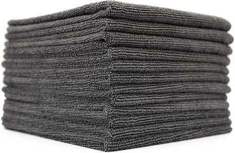 The Rag Company - All-Purpose Microfiber Terry Cleaning Towels - Commercial Grade, Highly Absorbent, Lint-Free, Streak-F