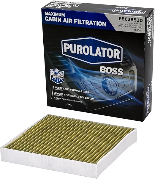 Purolator PBC35530 PurolatorBOSS Premium Cabin Air Filter with Activated Carbon Compatible with Select Mitsubishi, Nissa