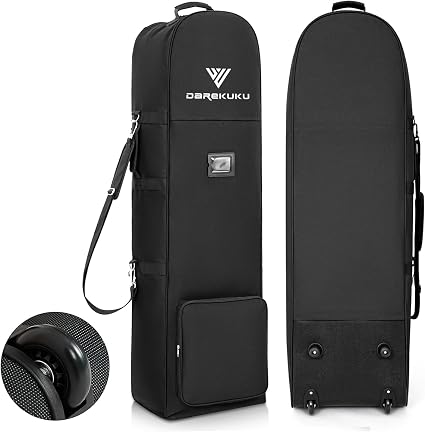 DAREKUKU Golf Travel Bag for Airlines - Heavy Duty 900D Oxford Fabric