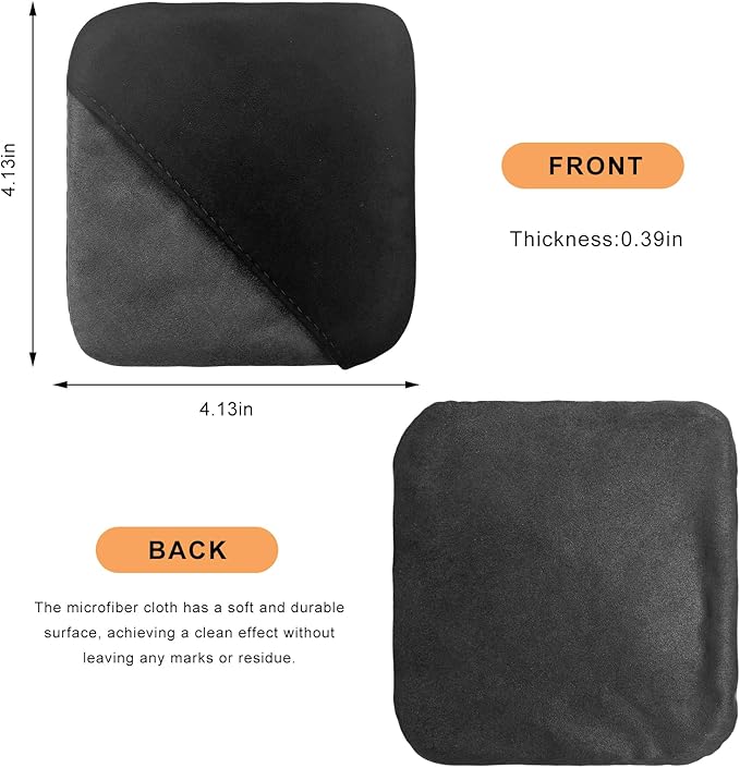 Car Screen Cleaner, Square Microfiber Cloth Non-Scratch Auto Touchscreen Cleaning Wipes, Foldable Touch Screen Pad Universal Cleaning Tool for Vehicle Dashboard Display (Square)
