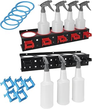 Spray Bottle Holder Rack Spray Can Organizer Storage Wall Mount