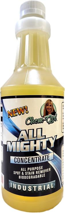 Chem-Girl | ALL MIGHTY CONCENTRATE -Super Strength Biodegradable Spot & Stain Remover + Multi-Surface Spray Cleaner for 