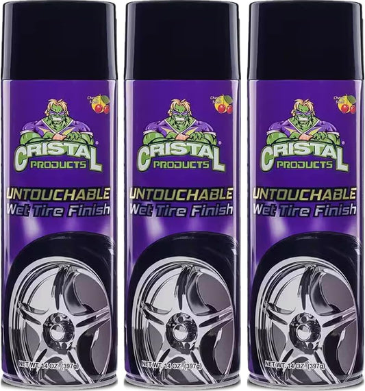 Untouchable Tire Shine Spray – Long-Lasting Wet Tire Finish for Deep Gloss & Protection – Waterproof Tire Shine, Easy Application, Premium Tire Cleaner Shine - Cleanova