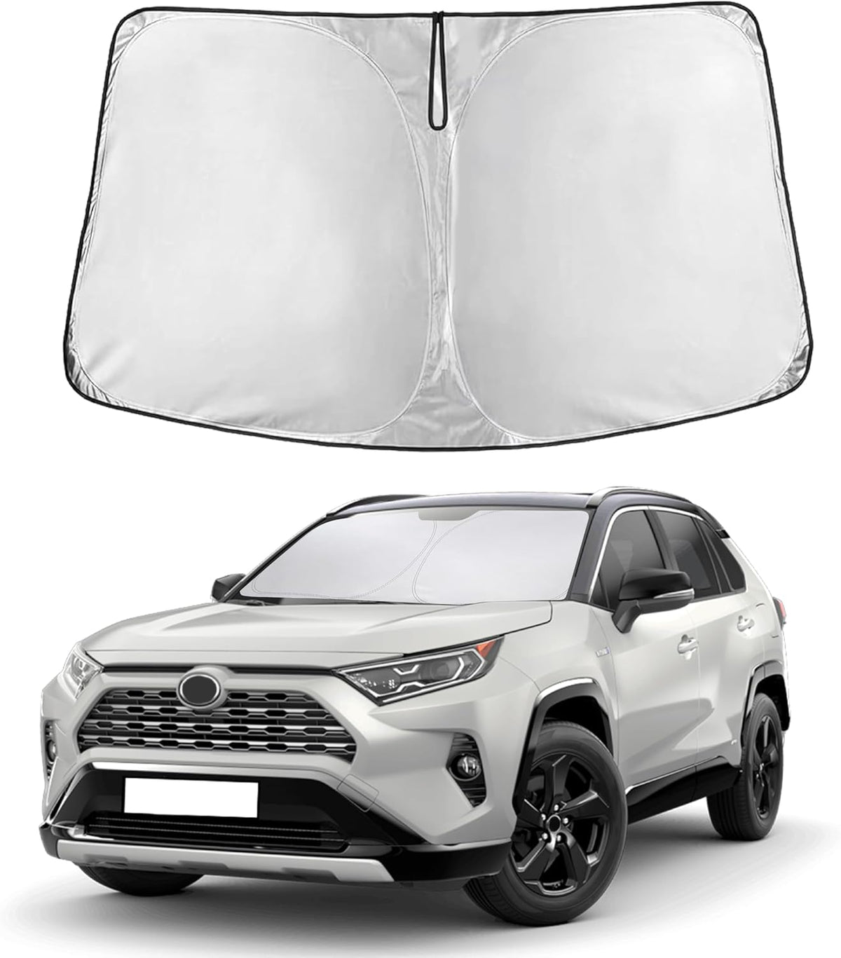 Windshield Sunshade Compatible for Toyota RAV4 2019-2024 2025 2026