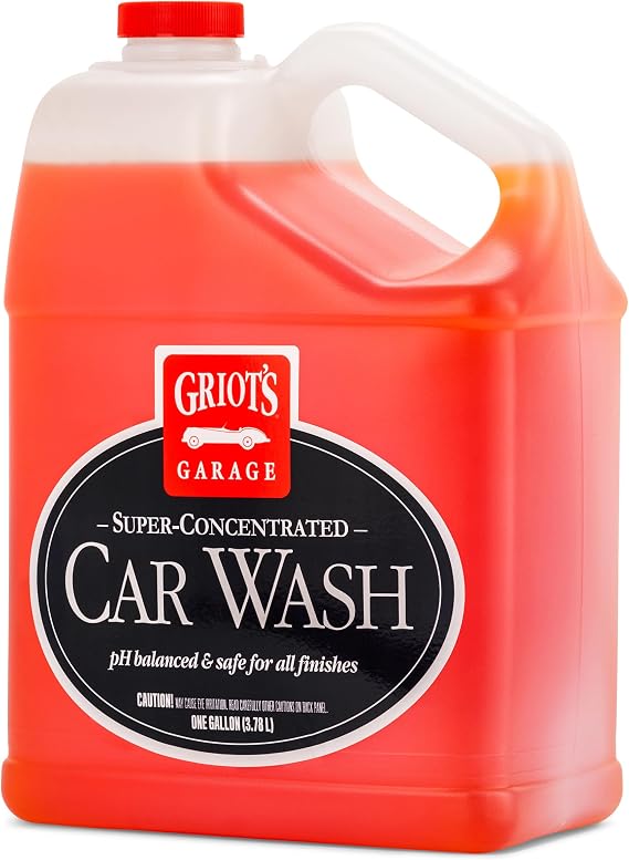 Griot's Garage Super-Concentrated Car Wash for Vehicle Washing and Cleaning, Foaming Liquid Soap, Won't Strip Waxes, Sea