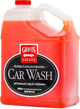 Griot's Garage Super-Concentrated Car Wash for Vehicle Washing and Cleaning, Foaming Liquid Soap, Won't Strip Waxes, Sea