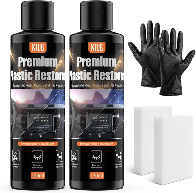 240ml Trim Restorer, Plastic Restorer for Cars, Car Plastic Restorer