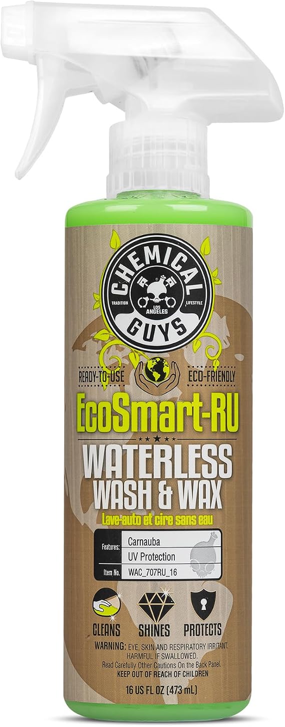 Chemical Guys EcoSmart Waterless Car Wash & Wax, Ready to Use, 16 fl oz