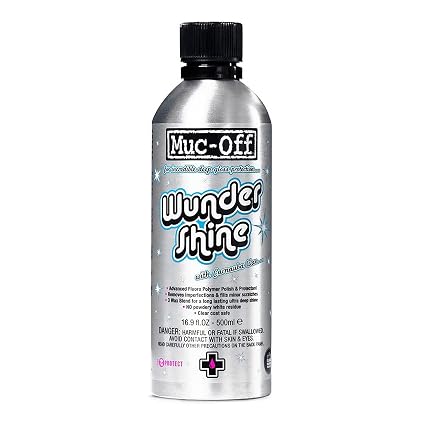 Muc-Off Wundershine, 16.9 fl oz - High-Performance Car Polish, Motorcycle Polisher and Detailer - Bodywork and Metal Pol